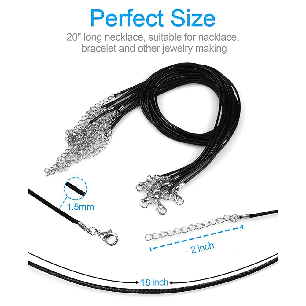 Jewelry Making - ABQR 24PCS Cord Necklace, 20 in