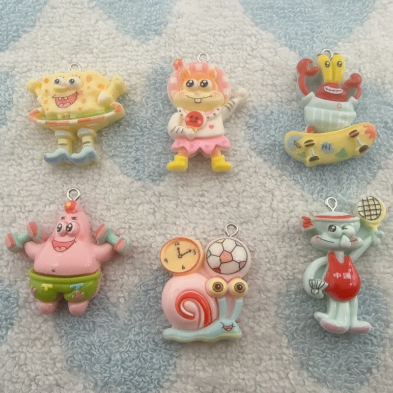 Jewelry Making - 10pcs cartoon resin pendant, DIY jewelry