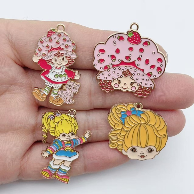 Jewelry Making - 10pcs Cute Little Girl Enamel Metal