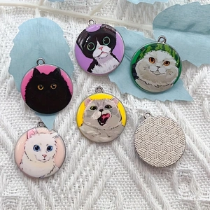 10pcs cartoon animal cat ename - đánh giá và giá Jewelry Making