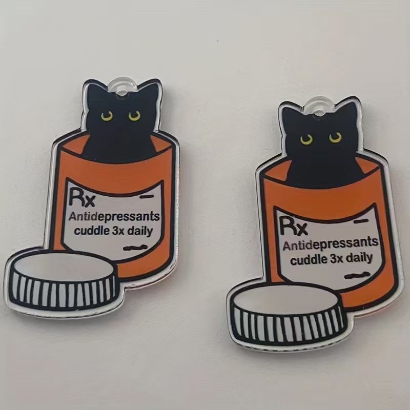 10pcs acrylic medicine cat pen - đánh giá và giá Jewelry Making