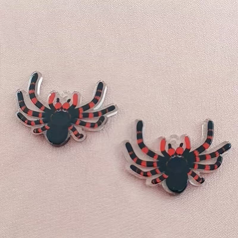 10pcs acrylic Halloween spider - đánh giá và giá Jewelry Making
