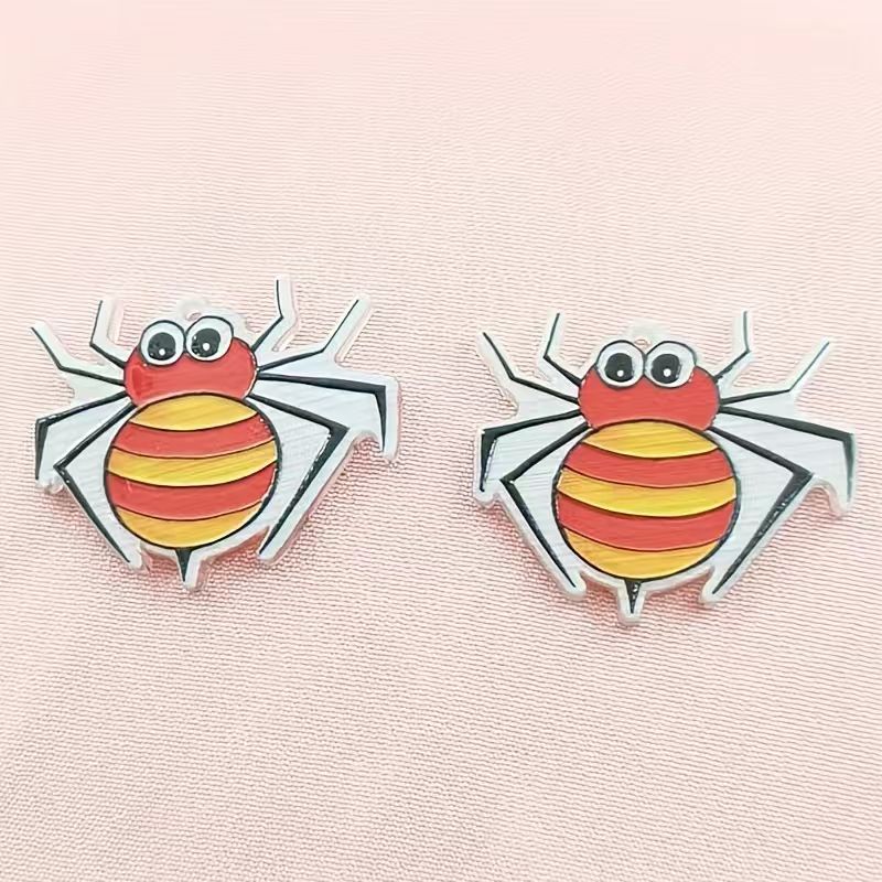 10pcs acrylic Halloween spider - đánh giá và giá Jewelry Making