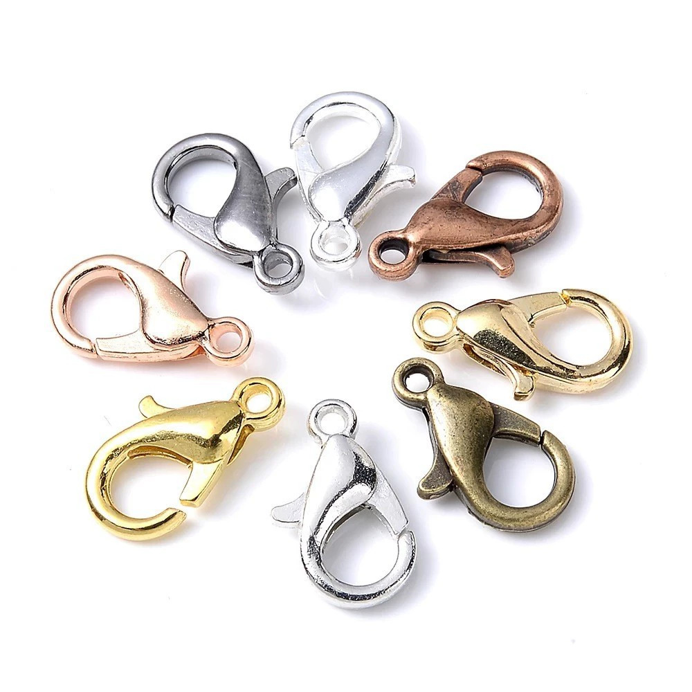 100pcs 9 12 14mm Zinc Alloy Lo - đánh giá và giá Jewelry Making Metal