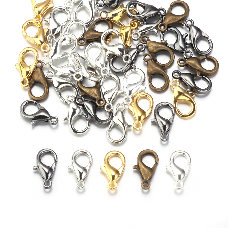 100pcs 9 12 14mm Zinc Alloy Lo - đánh giá và giá Jewelry Making Metal