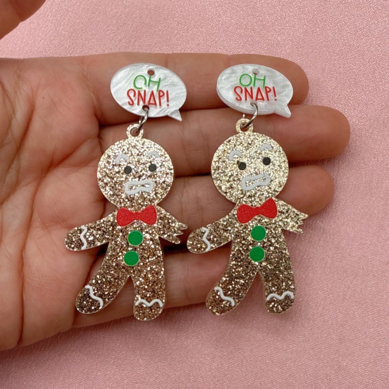 10pcs Cute Christmas Gingerbre - đánh giá và giá Jewelry Making