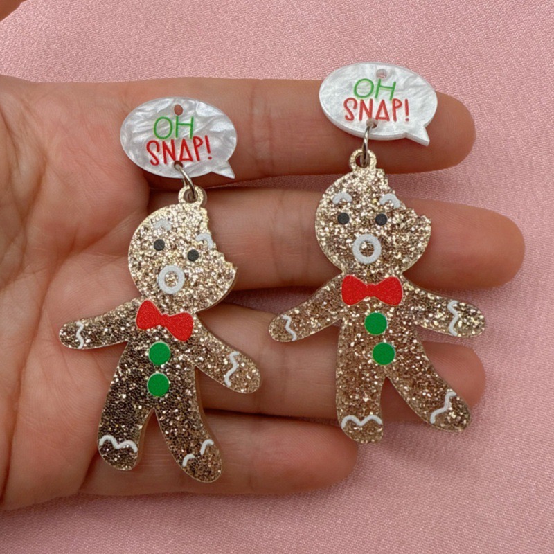 10pcs Cute Christmas Gingerbre - đánh giá và giá Jewelry Making