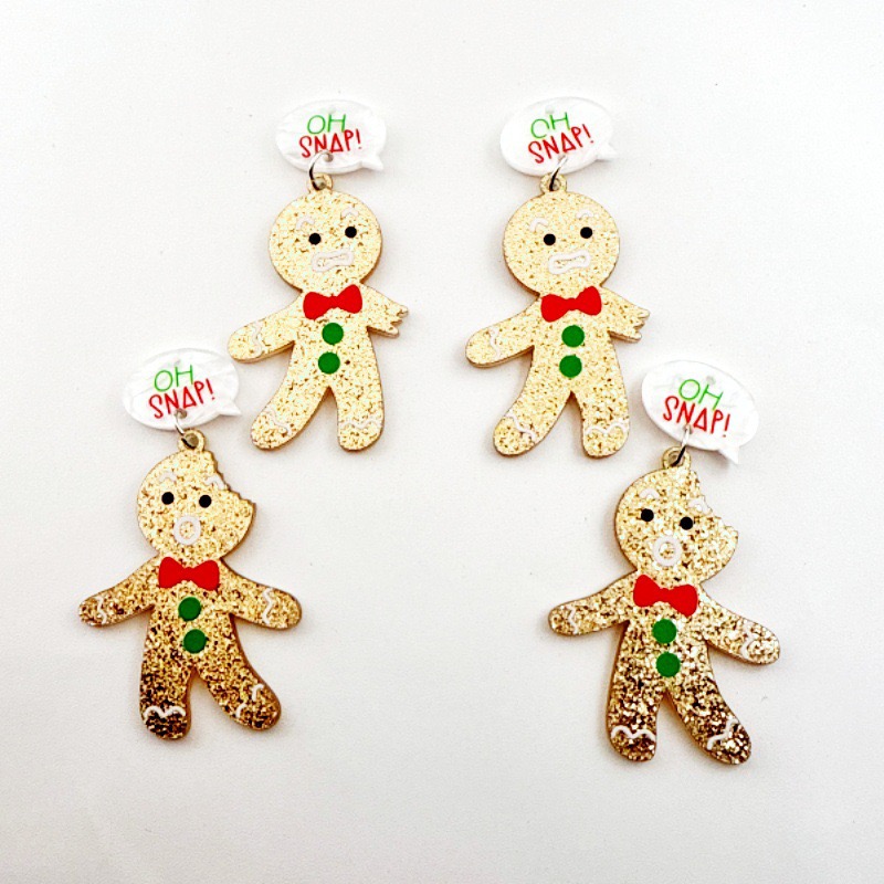 10pcs Cute Christmas Gingerbre - đánh giá và giá Jewelry Making