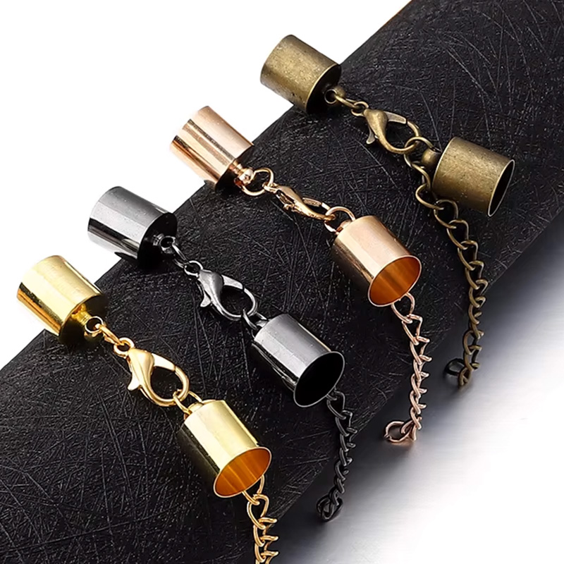 10Sets Leather Cord End Caps W - đánh giá và giá Jewelry Making School