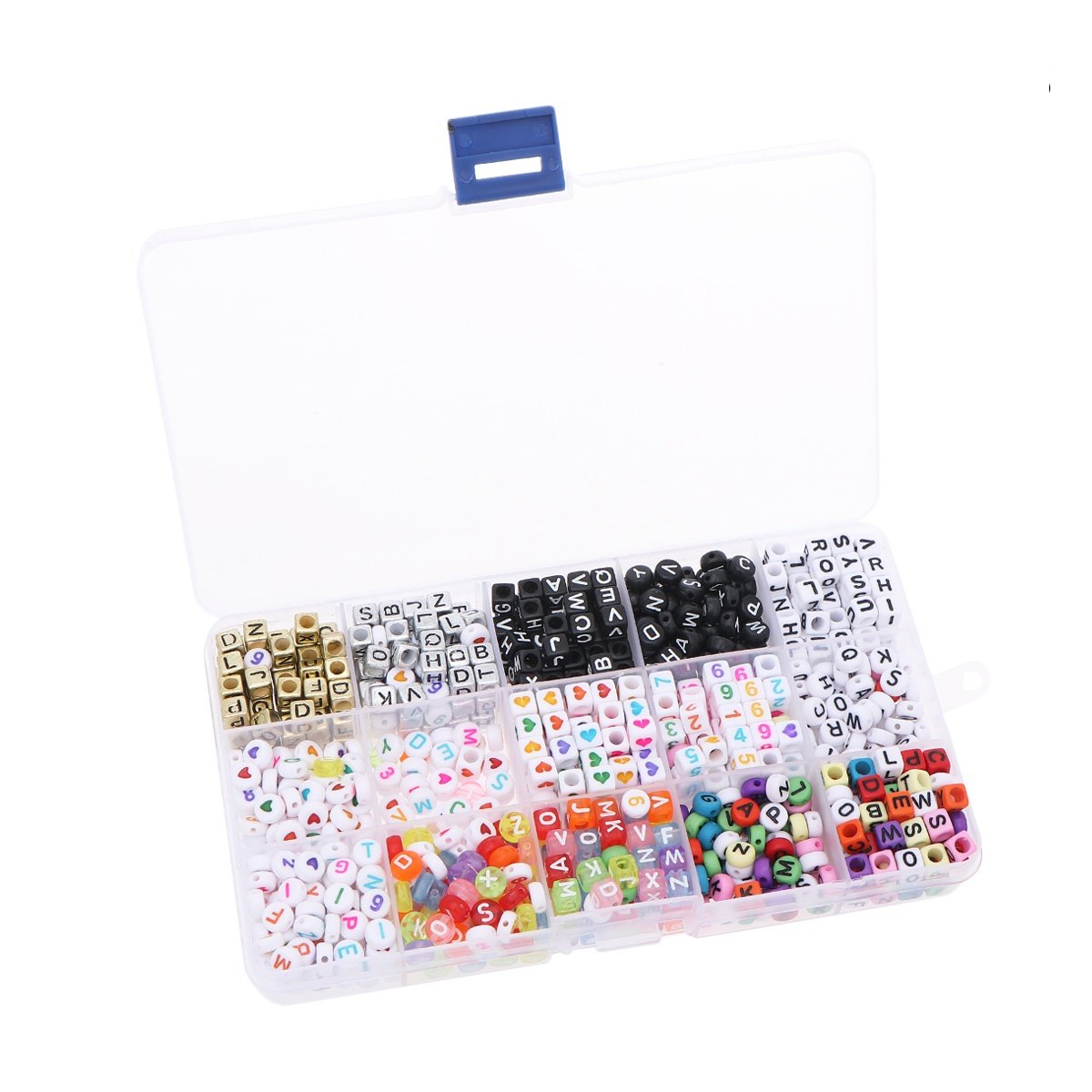 1080Pcs Colored Acrylic Alphab - đánh giá và giá Jewelry Making Ideas With Beads
