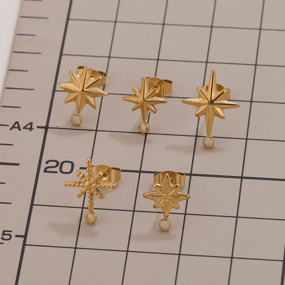 6pcs Stainless Steel Star Earr - đánh giá và giá Jewelry Making Tools