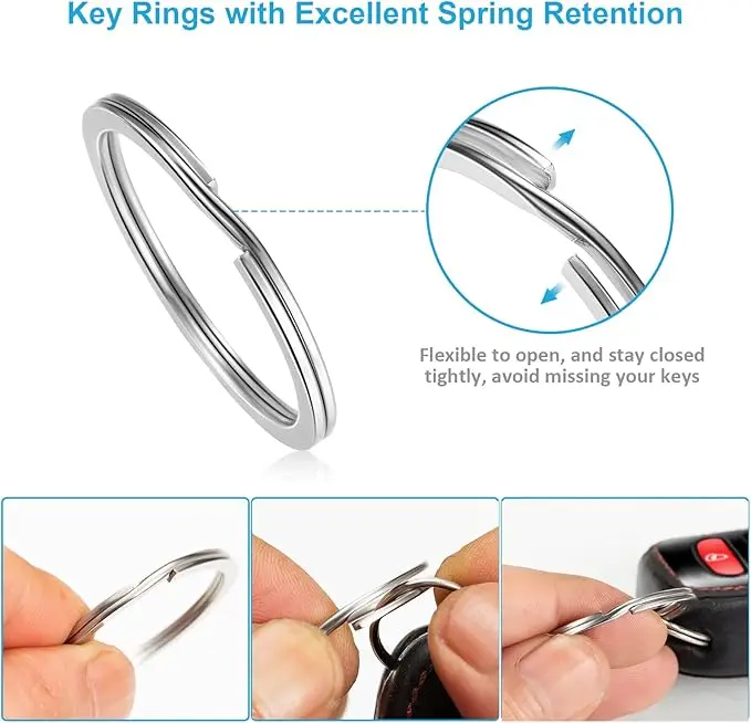20pcs Stainless Steel Key Ring - đánh giá và giá Jewelry Making