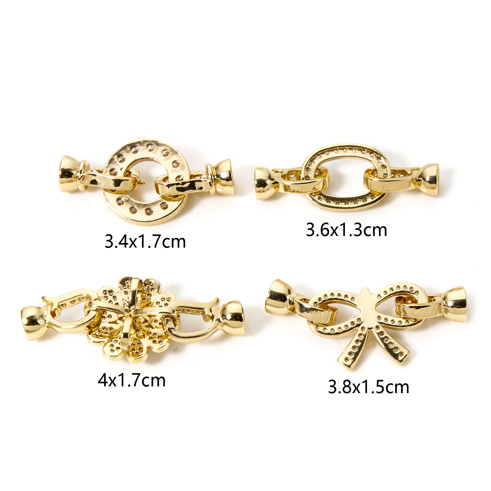 1pc Brass Fold Over Clasps Gol - đánh giá và giá Jewelry Making Metal