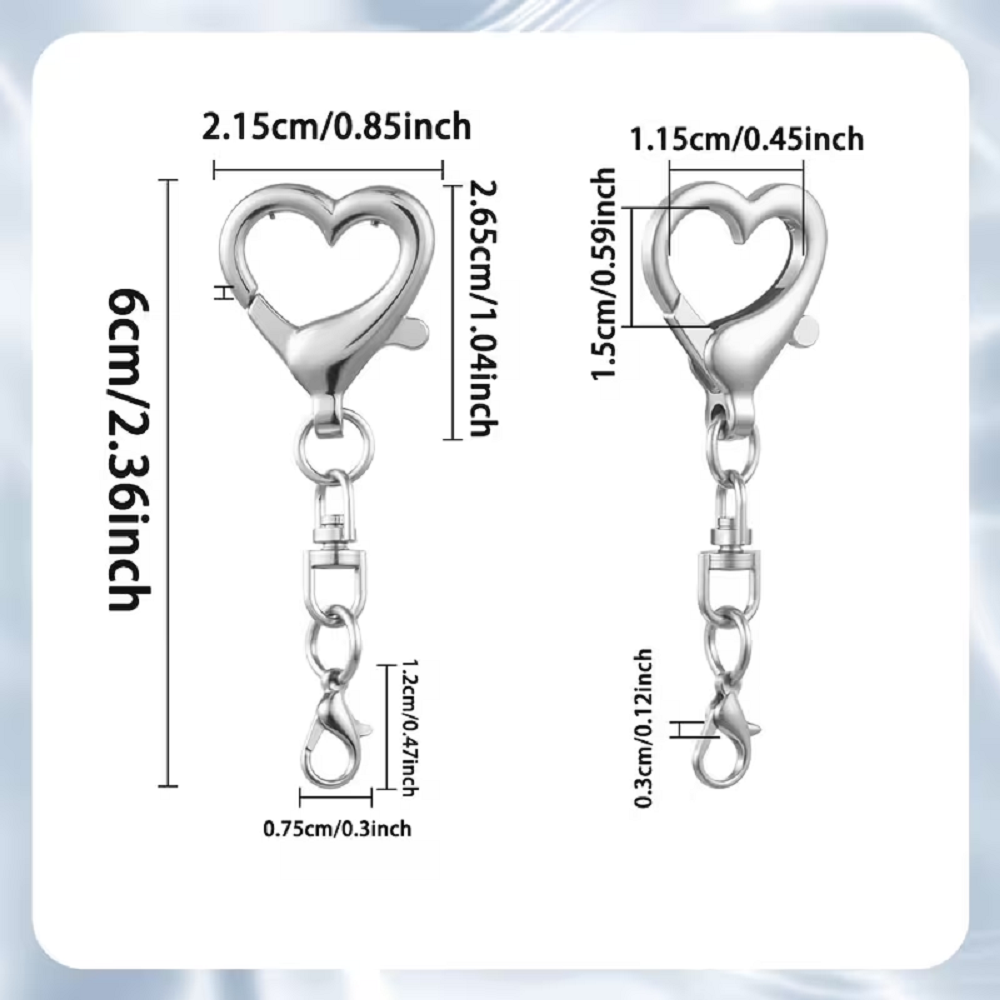 5/15/30Pcs Heart Shaped Swivel - đánh giá và giá Jewelry Making School