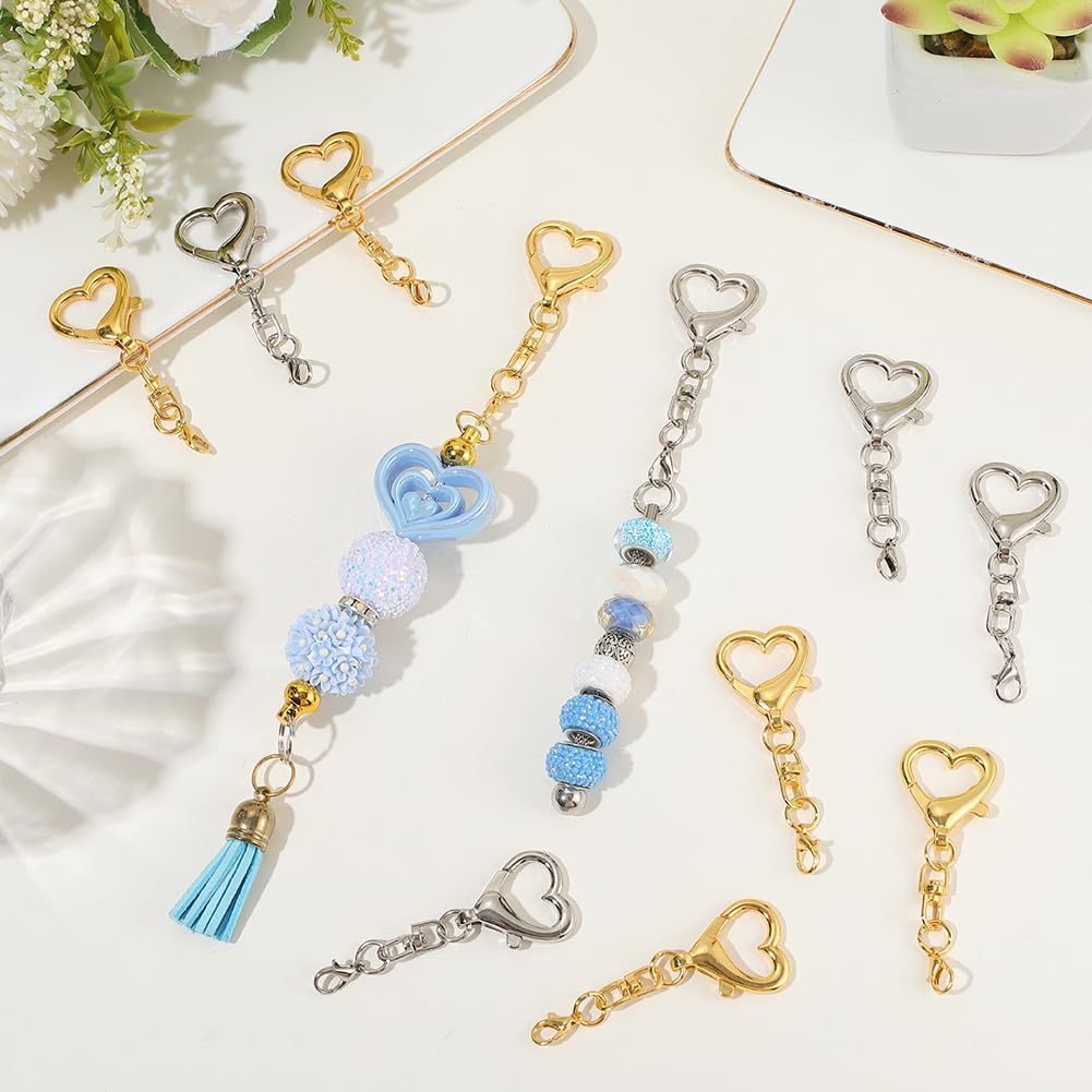5/15/30Pcs Heart Shaped Swivel - đánh giá và giá Jewelry Making School