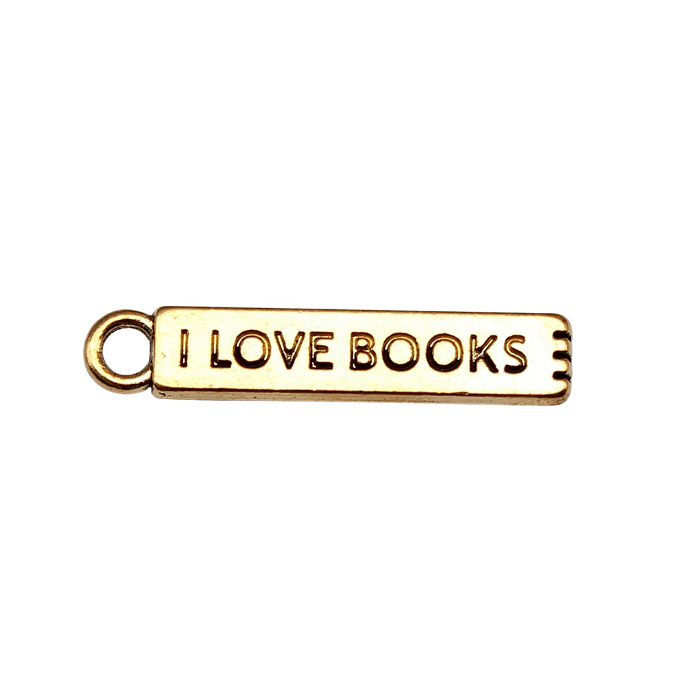 20pcs/lot I Love Books Charms  - đánh giá và giá Jewelry Making Books