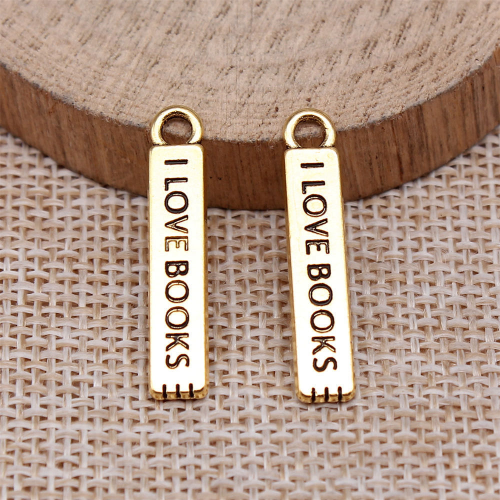 20pcs/lot I Love Books Charms  - đánh giá và giá Jewelry Making Books