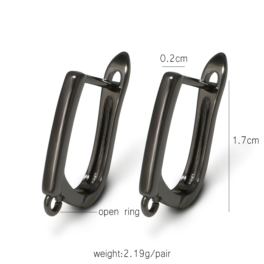 YANASI 1 Pair Gun Black  Brass - đánh giá và giá Jewelry Making School