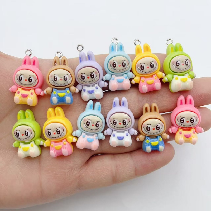 10Pcs Kawaii Rabbit Strawberry - đánh giá và giá Jewelry Making