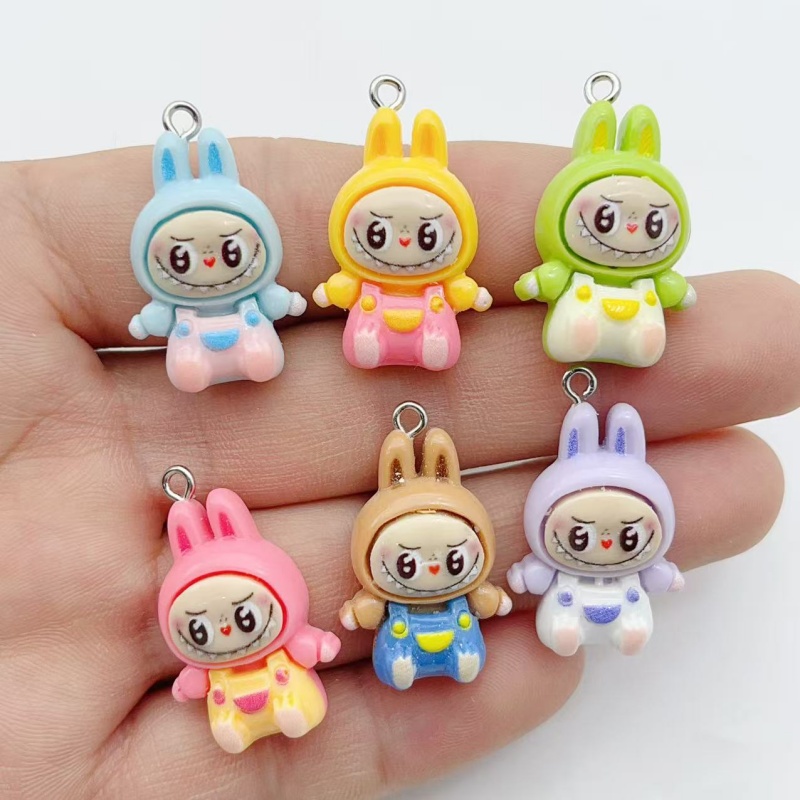 10Pcs Kawaii Rabbit Strawberry - đánh giá và giá Jewelry Making