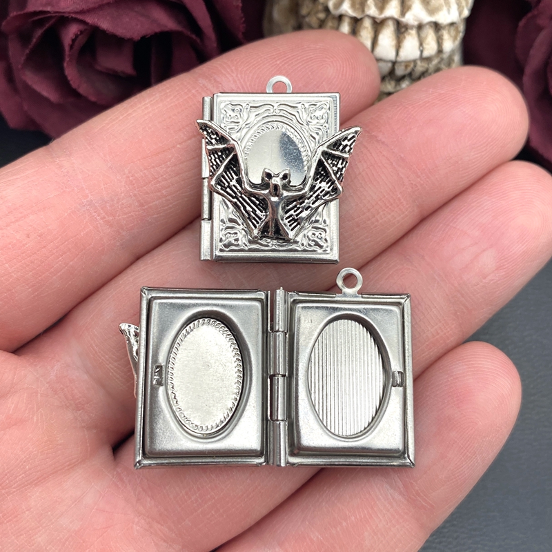 2pcs 27*22mm Bat Book Locket C - đánh giá và giá Jewelry Making Books