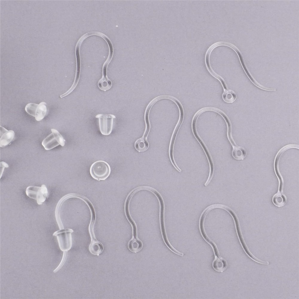 40pcs Clear Plastic Earring Ho - đánh giá và giá Jewelry Making School