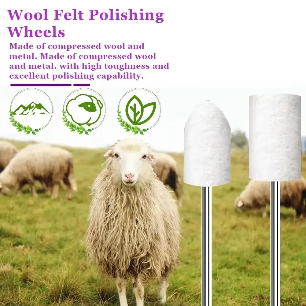 80PCS Wool Felt Buffing Wheel  - đánh giá và giá Jewelry Making Tools