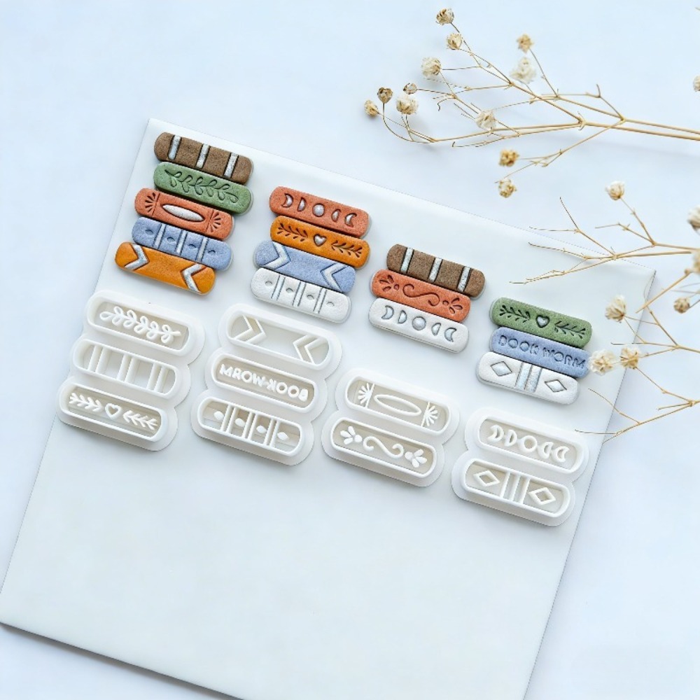 7pcs/set Book Stack Themed Pol - đánh giá và giá Jewelry Making Books