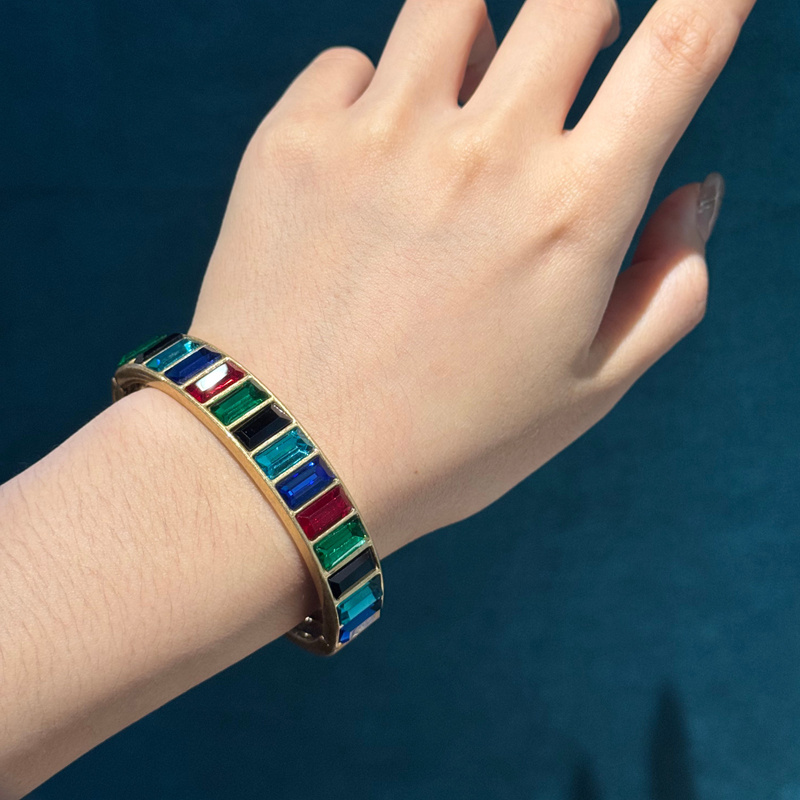 Vintage Crystal Bangle Colorfu - đánh giá và giá Jewelry Making Dubai
