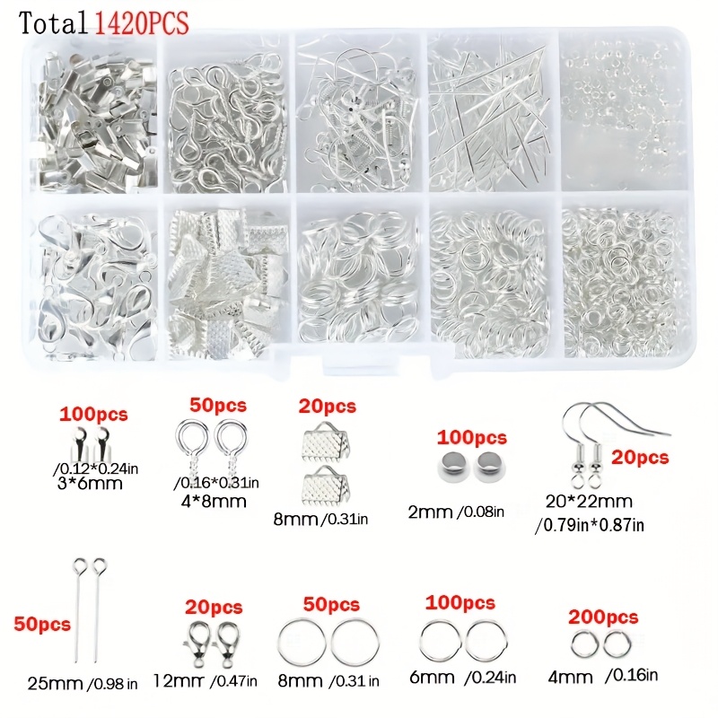 1420pcs 1box Jewelry Findings  - đánh giá và giá Jewelry Making Tools