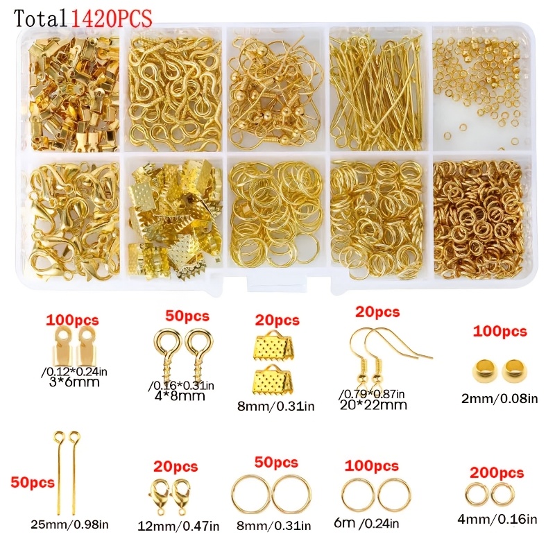 1420pcs 1box Jewelry Findings  - đánh giá và giá Jewelry Making Tools