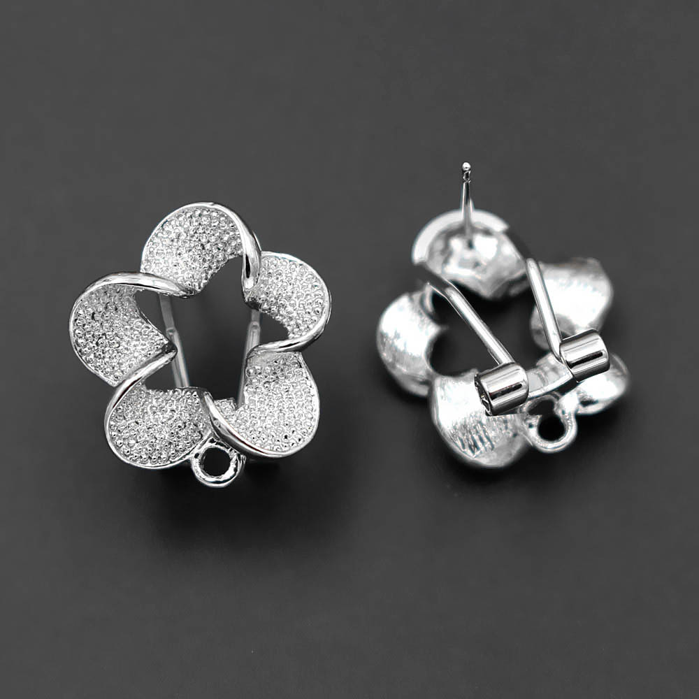 10pair Filigree Flower Earring - đánh giá và giá Jewelry Making Dubai