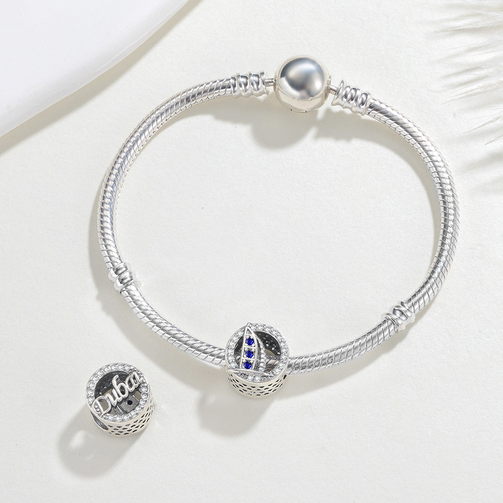 925 Sterling Silver Charm City - đánh giá và giá Jewelry Making Dubai