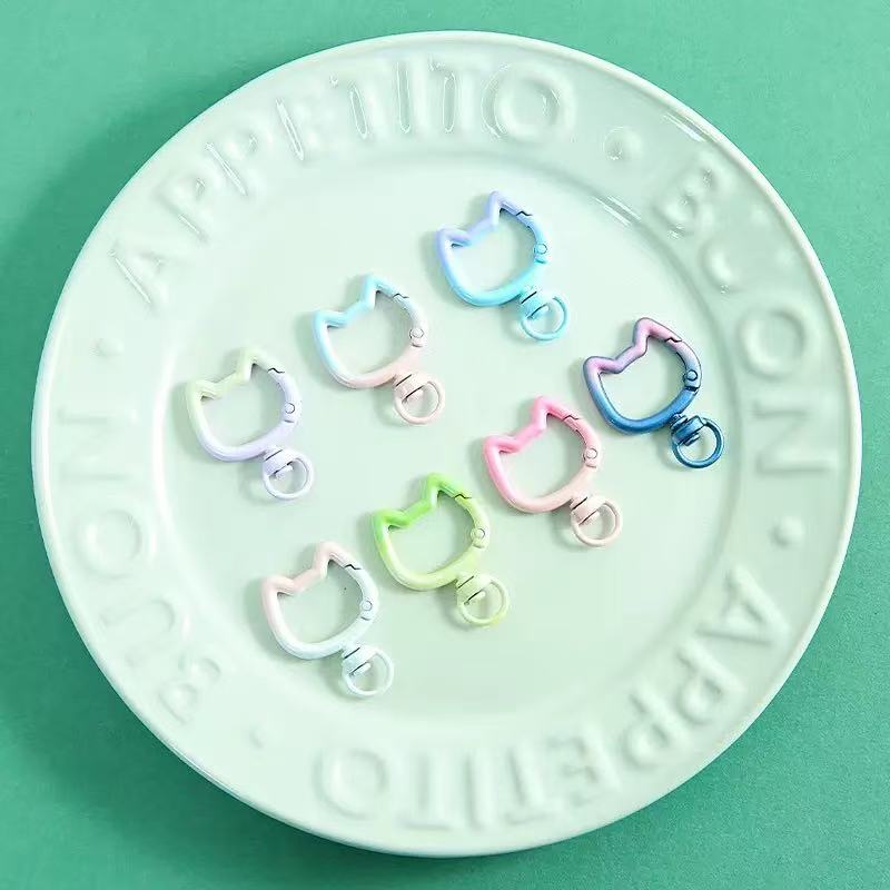 5-10PCS Gradient Cute Cat Clas - đánh giá và giá Jewelry Making Metal